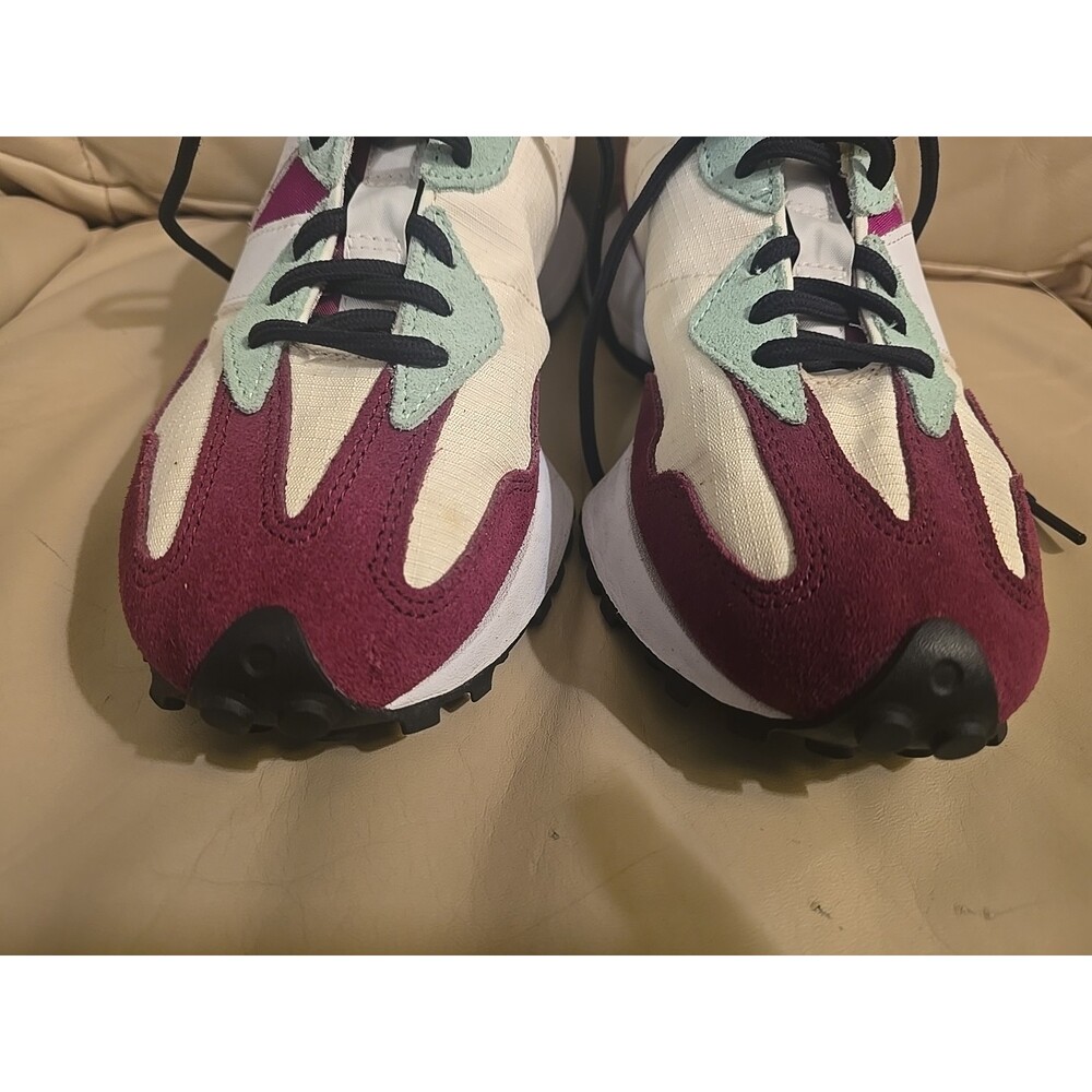 New Balance 327 Women's Athletic Shoes Retro Style Purple White Teal Size 8.5 - Picture 5 of 11